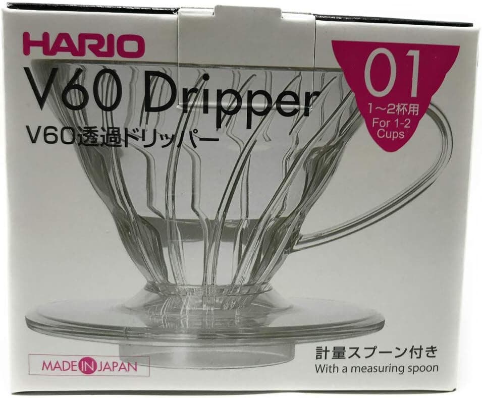 Hario V60 Plastic Coffee Dripper, Size 01